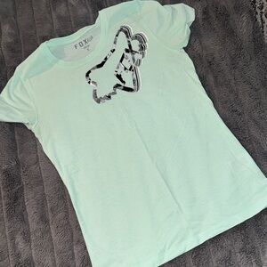 Fox Mint Green Graphic Tee